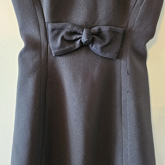 Kate Spade Cap Sleeve Bow Accent Mini Black Classic Womens Dress Size 4. - Picture 7 of 15